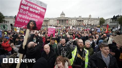 protests in london are fake news